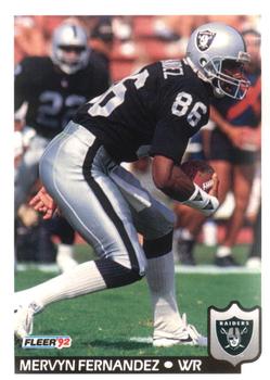 #194 Mervyn Fernandez - Los Angeles Raiders - 1992 Fleer Football