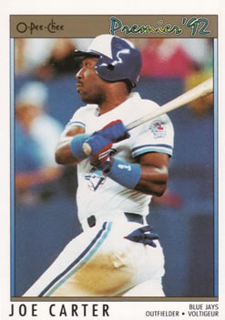 #194 Joe Carter - Toronto Blue Jays - 1992 O-Pee-Chee Premier Baseball
