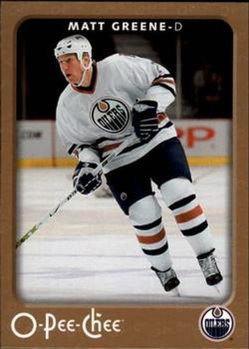 #195 Matt Greene - Edmonton Oilers - 2006-07 O-Pee-Chee Hockey
