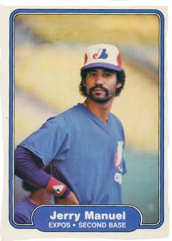 #195 Jerry Manuel - Montreal Expos - 1982 Fleer Baseball