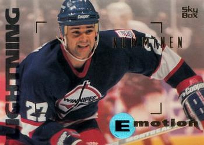 #195 Teppo Numminen - Winnipeg Jets - 1995-96 SkyBox E-Motion Hockey