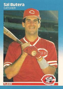 #195 Sal Butera - Cincinnati Reds - 1987 Fleer Baseball