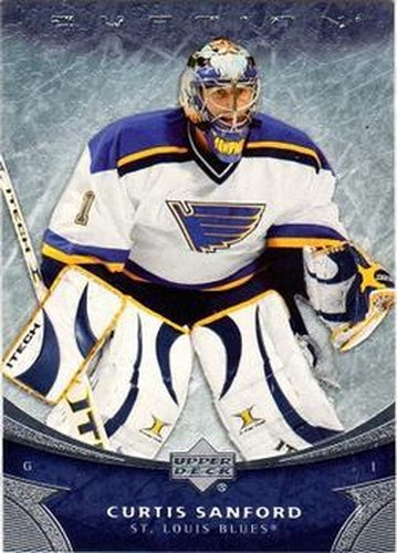 #195 Curtis Sanford - St. Louis Blues - 2006-07 Upper Deck Ovation Hockey
