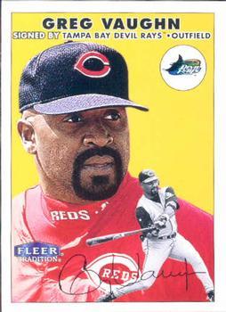 #195 Greg Vaughn - Tampa Bay Devil Rays - 2000 Fleer Tradition Baseball