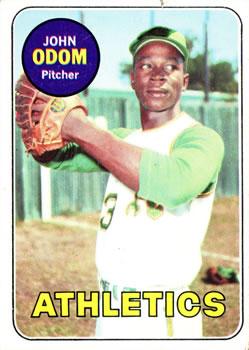 #195 John Odom - Oakland Athletics - 1969 Topps Baseball