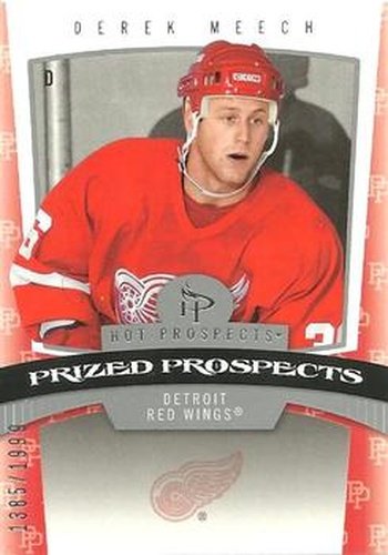#196 Derek Meech - Detroit Red Wings - 2006-07 Fleer Hot Prospects Hockey
