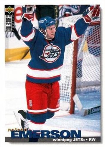 #196 Nelson Emerson - Winnipeg Jets - 1995-96 Collector's Choice Hockey