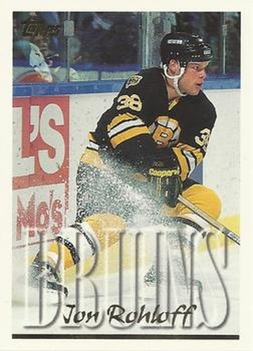 #196 Jon Rohloff - Boston Bruins - 1995-96 Topps Hockey
