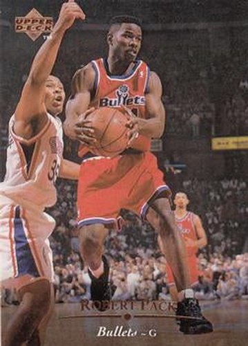 #196 Robert Pack - Washington Bullets - 1995-96 Upper Deck Basketball