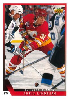 #196 Chris Lindberg - Calgary Flames - 1993-94 Upper Deck Hockey