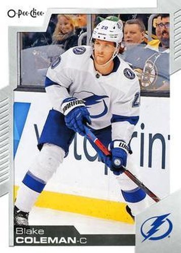 #196 Blake Coleman - Tampa Bay Lightning - 2020-21 O-Pee-Chee Hockey