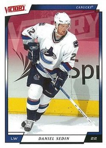 #196 Daniel Sedin - Vancouver Canucks - 2006-07 Upper Deck Victory Hockey
