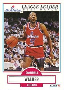 #196 Darrell Walker - Washington Bullets - 1990-91 Fleer Basketball