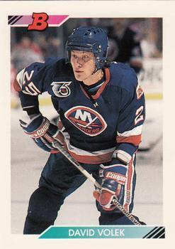 #196 Dave Volek - New York Islanders - 1992-93 Bowman Hockey