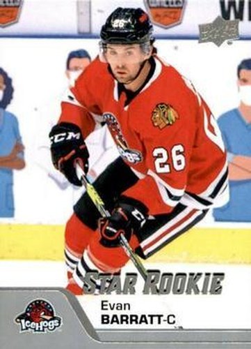 #196 Evan Barratt - Rockford IceHogs - 2020-21 Upper Deck AHL Hockey