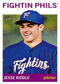 #196 Jesse Biddle - Reading Fightin Phils - 2013 Topps Heritage Minor League Baseball