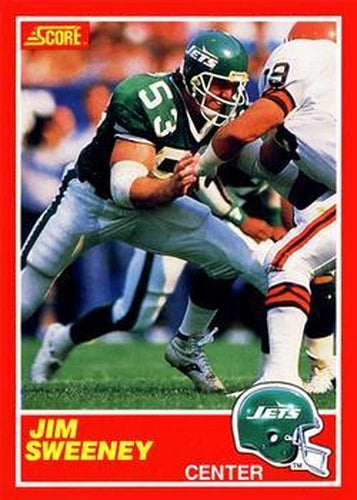 #196 Jim Sweeney - New York Jets - 1989 Score Football