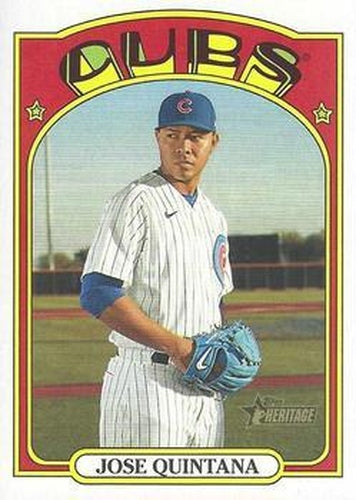 #196 Jose Quintana - Chicago Cubs - 2021 Topps Heritage Baseball