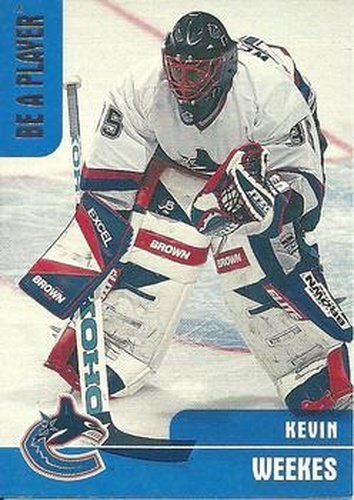 #196 Kevin Weekes - Vancouver Canucks - 1999-00 Be a Player Memorabilia Hockey