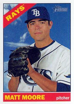 #196 Matt Moore - Tampa Bay Rays - 2015 Topps Heritage Baseball
