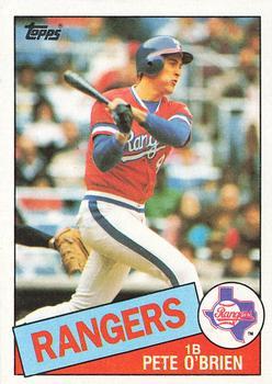 #196 Pete O'Brien - Texas Rangers - 1985 Topps Baseball