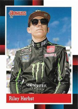 #196 Riley Herbst - Joe Gibbs Racing - 2021 Donruss Racing