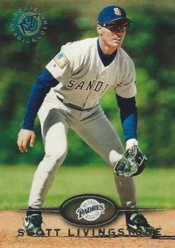 #196 Scott Livingstone - San Diego Padres - 1995 Stadium Club Baseball