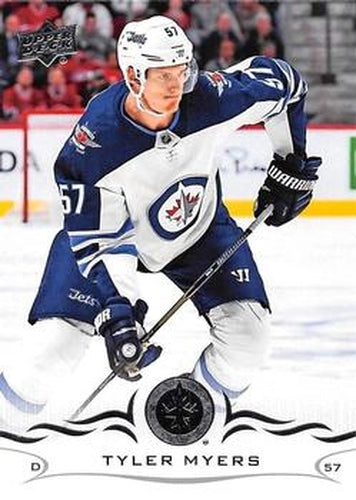 #196 Tyler Myers - Winnipeg Jets - 2018-19 Upper Deck Hockey