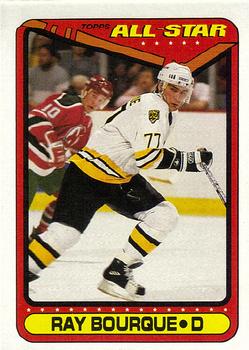 #196 Ray Bourque - Boston Bruins - 1990-91 Topps Hockey