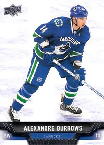 #196 Alexandre Burrows - Vancouver Canucks - 2013-14 Upper Deck Hockey