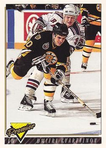 #197 Dmitri Kvartalnov - Boston Bruins - 1993-94 Topps Premier Hockey