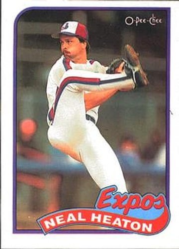 #197 Neal Heaton - Montreal Expos - 1989 O-Pee-Chee Baseball