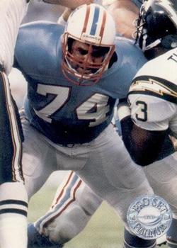 #197 Bruce Matthews - Houston Oilers - 1991 Pro Set Platinum Football