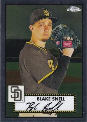 #197 Blake Snell - San Diego Padres - 2021 Topps Chrome Platinum Anniversary Baseball