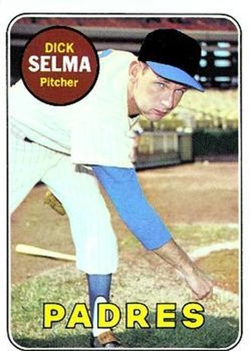 #197 Dick Selma - San Diego Padres - 1969 Topps Baseball