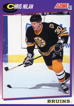 #197 Chris Nilan - Boston Bruins - 1991-92 Score American Hockey