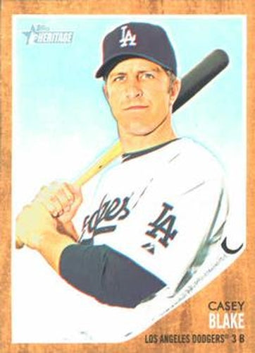 #197 Casey Blake - Los Angeles Dodgers - 2011 Topps Heritage Baseball