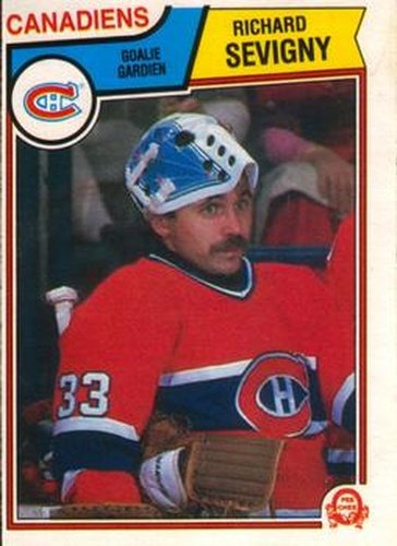 #197 Richard Sevigny - Montreal Canadiens - 1983-84 O-Pee-Chee Hockey