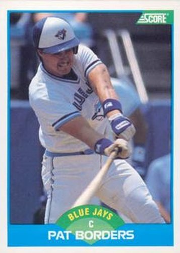 #198 Pat Borders - Toronto Blue Jays - 1989 Score Baseball