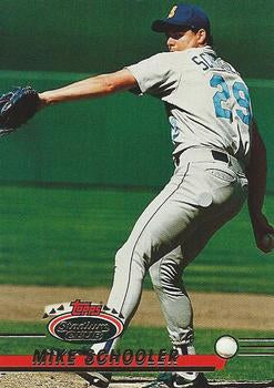 #198 Mike Schooler - Seattle Mariners - 1993 Stadium Club Baseball