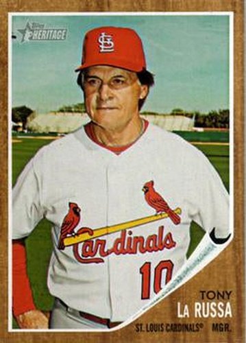 #198 Tony LaRussa - St. Louis Cardinals - 2011 Topps Heritage Baseball