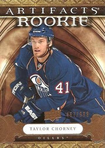 #198 Taylor Chorney - Edmonton Oilers - 2009-10 Upper Deck Artifacts Hockey