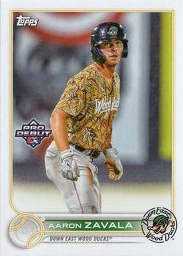 #PD-198 Aaron Zavala - Down East Wood Ducks - 2022 Topps Pro Debut Baseball