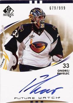 #198 Ondrej Pavelec - Atlanta Thrashers - 2007-08 SP Authentic Hockey