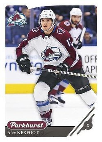 #198 Alex Kerfoot - Colorado Avalanche - 2018-19 Parkhurst Hockey
