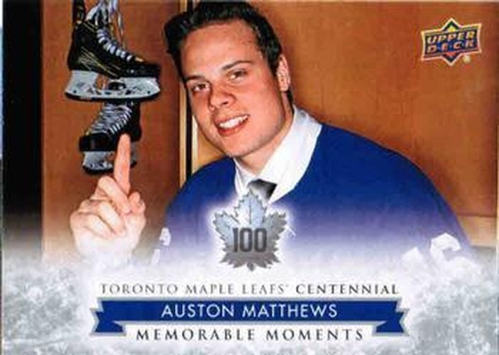 #198 Auston Matthews - Toronto Maple Leafs - 2017 Upper Deck Toronto Maple Leafs Centennial Hockey