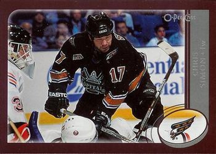 #198 Chris Simon - Washington Capitals - 2002-03 O-Pee-Chee Hockey