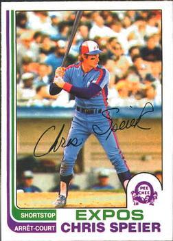 #198 Chris Speier - Montreal Expos - 1982 O-Pee-Chee Baseball