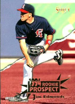 #198 Jim Edmonds - California Angels - 1994 Select Baseball