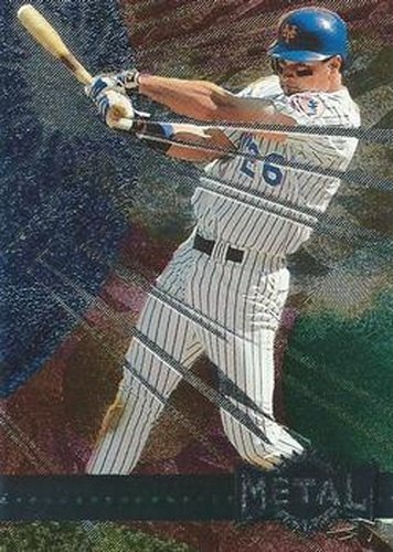 #198 Rico Brogna - New York Mets - 1996 Metal Universe Baseball